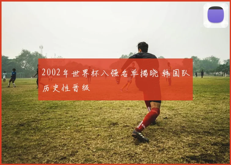 2002年世界杯八强名单揭晓 韩国队历史性晋级